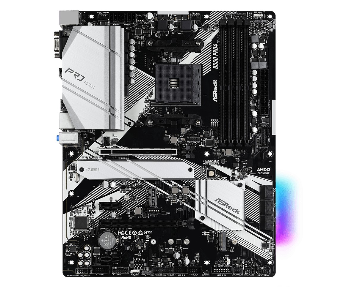 ASRock B550 Pro4 - The AMD B550 Motherboard Overview: ASUS, GIGABYTE ...